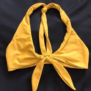 Mikoh Swim. Balboa Top. Mustard Yellow